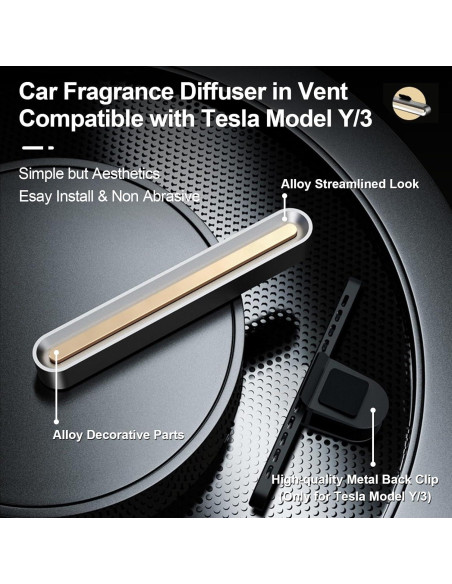 Ambientador de Coche COSLAKE para Tesla Model Y/3, Set 6 Varitas Ambientador de Coche COSLAKE para Tesla Model Y/3, Set 6 Varitas