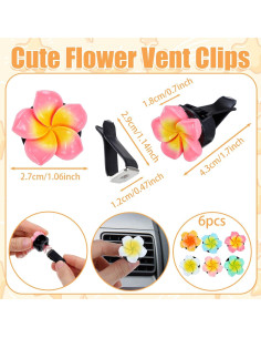 Ambientadores de Auto Floral CIATBYYJ 6 Pcs Girasoles Reutilizables 2