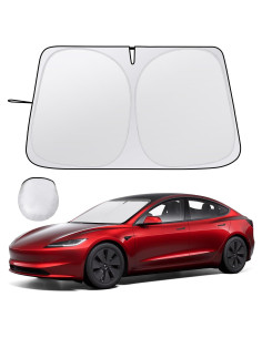 Protector Solar Parabrisas Tesla Modelo 3/Y 2016-2025 - Plegable UV
