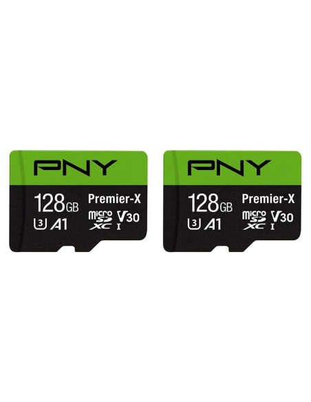 Tarjeta de Memoria PNY Premier-X 128GB MicroSDXC 2-Pack Tarjeta de Memoria PNY Premier-X 128GB MicroSDXC 2-Pack