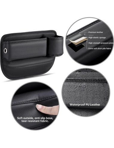 Organizador de Asiento de Auto Umickoo - 2 Piezas Cuero Sintético