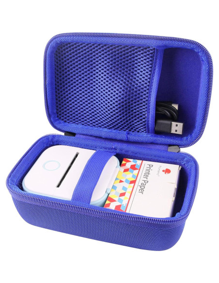 Funda Dura WERJIA para Impresora Phomemo M02/M02S Azul Funda Dura WERJIA para Impresora Phomemo M02/M02S Azul