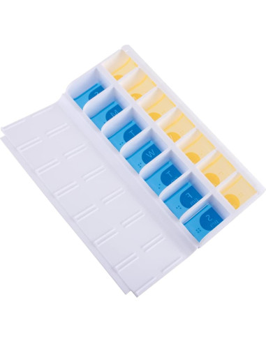 Organizador Semanal de Pastillas Ezy Dose AM/PM 7 Días
