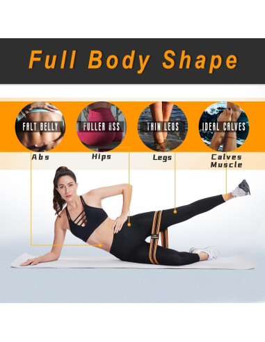 Set de 6 Bandas de Resistencia ZHIAMZ para Ejercicio y Yoga