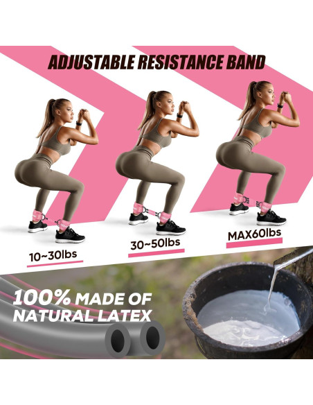 Bandas de Resistencia para Tobillos KUZARO - 3 Niveles 4.5-13.6 kg Bandas de Resistencia para Tobillos KUZARO - 3 Niveles 4.5-13.6 kg