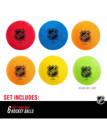Pelotas de Hockey Mini Franklin Sports - 6 Pelotas de Espuma Suave Pelotas de Hockey Mini Franklin Sports - 6 Pelotas de Espuma Suave