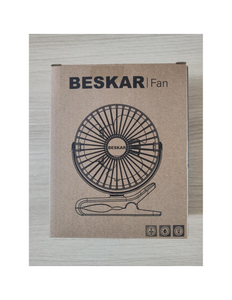 Ventilador Clip USB BESKAR ZLS-E300 3 Velocidades Silencioso Ventilador Clip USB BESKAR ZLS-E300 3 Velocidades Silencioso