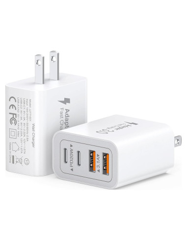 Cargador USB C 40W CSODINCE 2 Puertos Carga Rápida