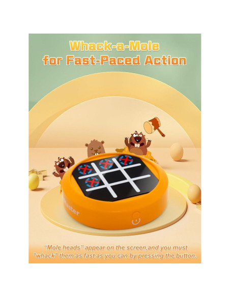 Dollox Juego Electrónico 4-en-1 Tic Tac Toe Naranja Dollox Juego Electrónico 4-en-1 Tic Tac Toe Naranja