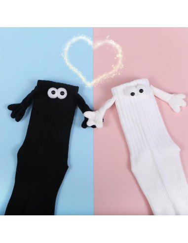 Calcetines 3D Manos Unidas Magnéticos Regalo Divertido