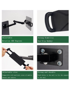 Soporte de Pared para Tableta FUZADEL 360 Ajustable 7-13" 2