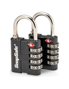 Candados de Combinación TSA SnapSafe 76020 - 2 Piezas, Metal
