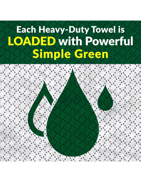 Toallas de limpieza profesional Simple Green 75 unidades (2 paquetes) Toallas de limpieza profesional Simple Green 75 unidades (2 paquetes)