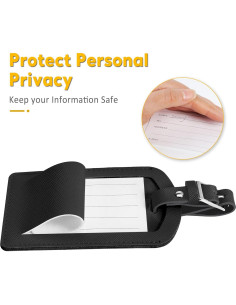 Paquete de 3 Etiquetas de Equipaje Airkit con Protección de Privacidad 2