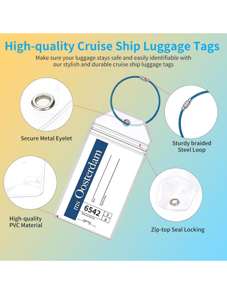 Soportes para Etiquetas de Equipaje TONGMAO - 8 Piezas Soportes para Etiquetas de Equipaje TONGMAO - 8 Piezas