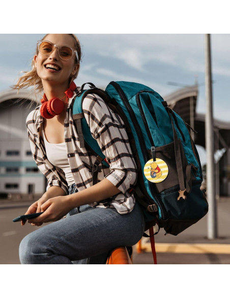 Etiquetas de Equipaje FKHGY de Cuero PU Amarillo - 2 Piezas Etiquetas de Equipaje FKHGY de Cuero PU Amarillo - 2 Piezas