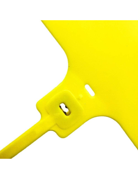 Etiquetas de Sellos Plásticos XF-Vel 255 mm Amarillo Paquete 100 pcs Etiquetas de Sellos Plásticos XF-Vel 255 mm Amarillo Paquete 100 pcs