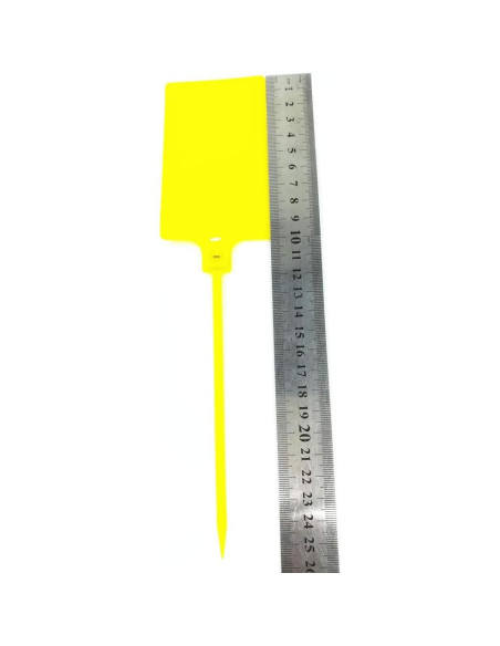 Etiquetas de Sellos Plásticos XF-Vel 255 mm Amarillo Paquete 100 pcs Etiquetas de Sellos Plásticos XF-Vel 255 mm Amarillo Paquete 100 pcs