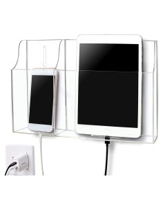 Soporte de Pared Transparente Pansyling 2-Bolsillo para Tabletas