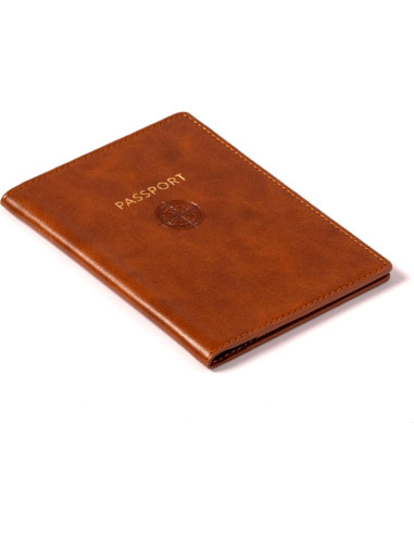 Funda para Pasaporte Eccolo Rosa - Cuero Sintético Premium, 13.97x10.16 cm