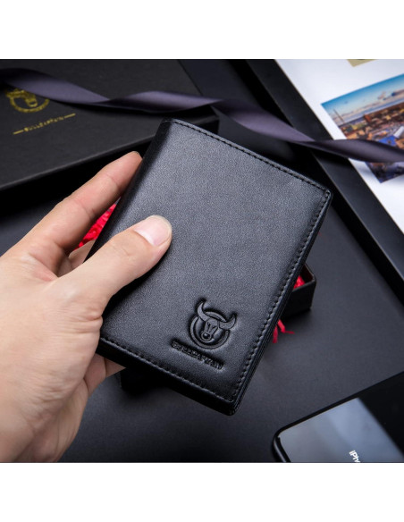 Cartera Bifolder BULLCAPTAIN de Cuero Genuino con 15 Ranuras Cartera Bifolder BULLCAPTAIN de Cuero Genuino con 15 Ranuras