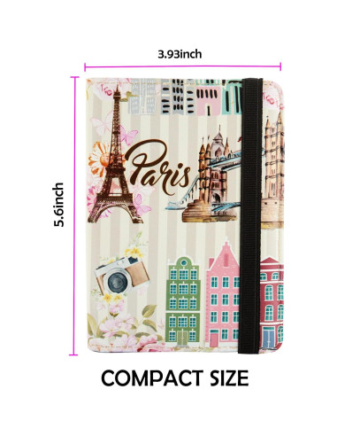 Billetera para Pasaporte con Bloqueo RFID ANNAMISSI Torre Eiffel