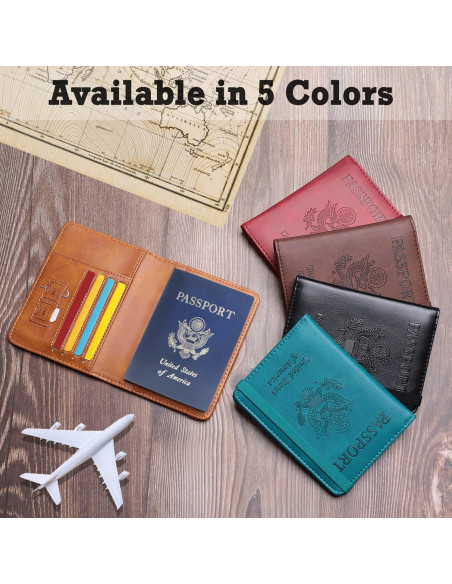 Portafolio de Pasaporte RFID Shvigel Negro - Funda Unisex Portafolio de Pasaporte RFID Shvigel Negro - Funda Unisex