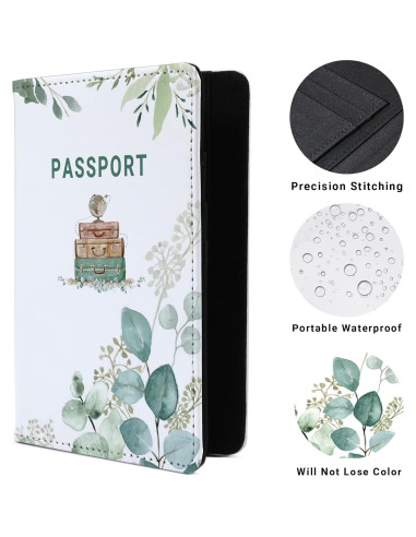 Portafolios de Pasaporte SANKING Verde Clásico 14.8x10 cm