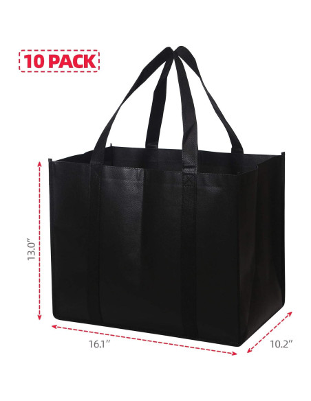 Juego de 10 Bolsas de Compras Reutilizables DIOMMELL 40.9x33x25.9cm Juego de 10 Bolsas de Compras Reutilizables DIOMMELL 40.9x33x25.9cm