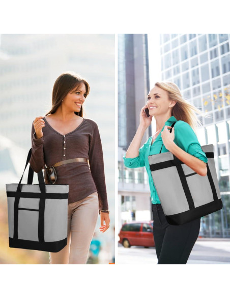 Bolsa Térmica Reutilizable CIVJET 39L Gris para Comida Bolsa Térmica Reutilizable CIVJET 39L Gris para Comida