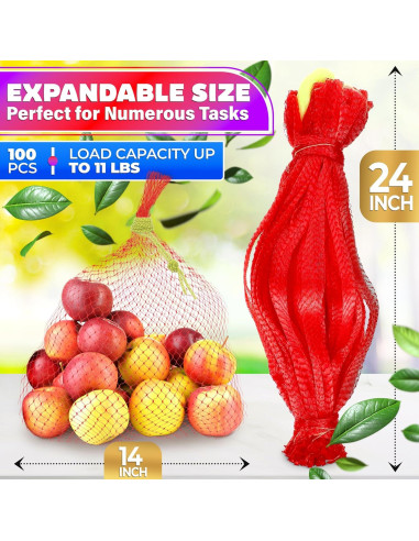 Bolsas de Malla Reutilizables DIMROM - 100 Piezas 5kg