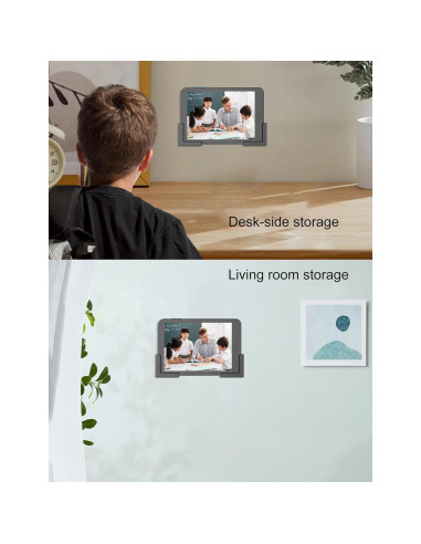 Soporte de pared para tabletas ZZHDESBY Negro Ajustable