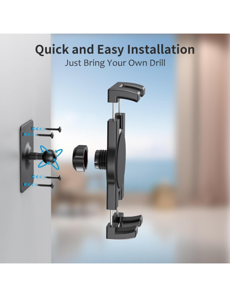Soporte de Pared para Tablet TeQable TQ-GQJ1 360 Ajustable Soporte de Pared para Tablet TeQable TQ-GQJ1 360 Ajustable