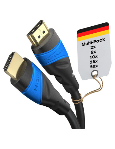 Cable HDMI 2.1 KabelDirekt 2x 2.01m 8K 4K Soporta HDR