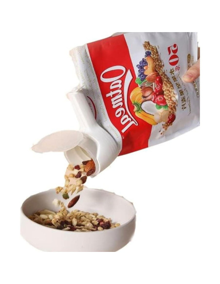 Clips de Bolsa Selladores Reutilizables QIQIG con Pico Vertedor - 2 Pcs Clips de Bolsa Selladores Reutilizables QIQIG con Pico Vertedor - 2 Pcs