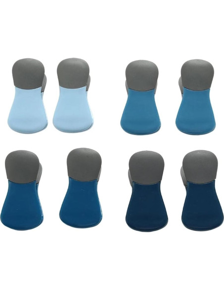 Pinzas para Alimentos Dura Living - 8 Piezas Multicolor con Imán Pinzas para Alimentos Dura Living - 8 Piezas Multicolor con Imán