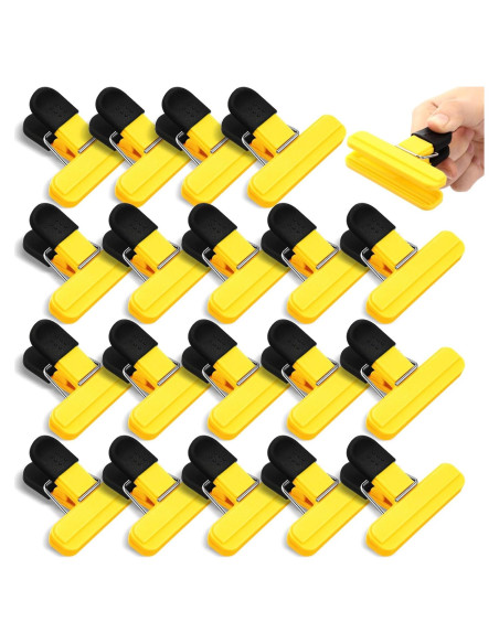 20 Clips para Bolsas de Alimentos Wonderjune Amarillo 7.8x6.5cm 20 Clips para Bolsas de Alimentos Wonderjune Amarillo 7.8x6.5cm