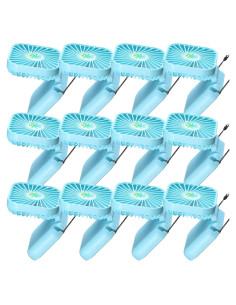 Ventilador Personal Hortsun 12 Piezas Recargable Azul