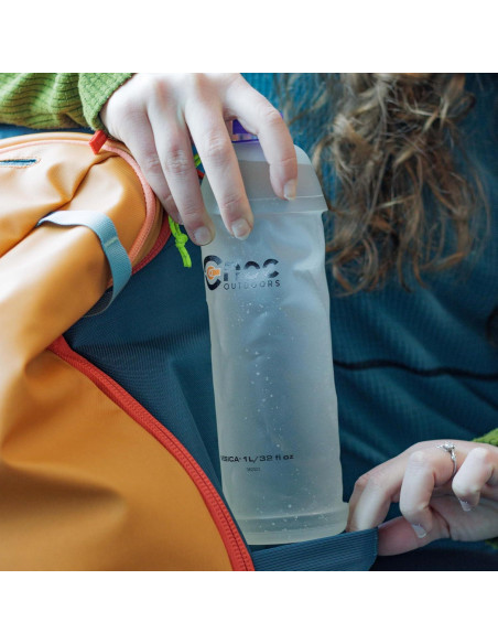 Botella de Agua Colapsable Cnoc Outdoors Vesica 1L Púrpura Botella de Agua Colapsable Cnoc Outdoors Vesica 1L Púrpura