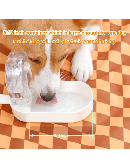 Botella de Agua y Cuenco para Perros HEYISME 2 en 1 Azul Botella de Agua y Cuenco para Perros HEYISME 2 en 1 Azul