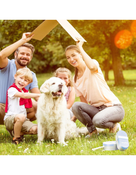 Botella de Agua y Cuenco para Perros HEYISME 2 en 1 Azul Botella de Agua y Cuenco para Perros HEYISME 2 en 1 Azul