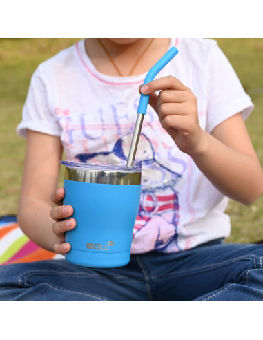 Vasos para Niños Mollcity 2 Paquete 266ml Acero Inoxidable