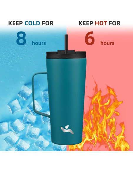 Vaso Aislado Konokyo 22 Oz Acero Inoxidable Azul Vaso Aislado Konokyo 22 Oz Acero Inoxidable Azul