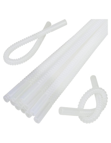 Popotes Flexibles Reutilizables Diximus 28 cm - Paquete de 14