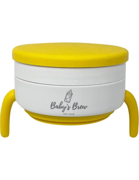 Taza Plegable 2 en 1 Baby's Brew Amarillo - Silicona BPA Free Taza Plegable 2 en 1 Baby's Brew Amarillo - Silicona BPA Free