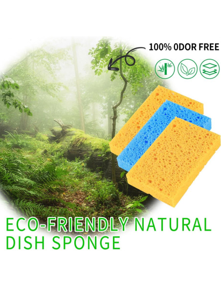 Esponjas de Celulosa Natural YoleShy 48 Piezas Reutilizables Esponjas de Celulosa Natural YoleShy 48 Piezas Reutilizables