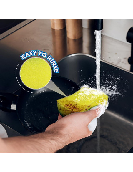 Esponjas de Limpieza WUHUIXOZ 96 Unidades Microfibra Amarillo Esponjas de Limpieza WUHUIXOZ 96 Unidades Microfibra Amarillo