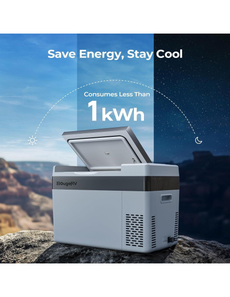 Refrigerador BougeRV CR28 28L 12V Portátil Congelador Refrigerador BougeRV CR28 28L 12V Portátil Congelador