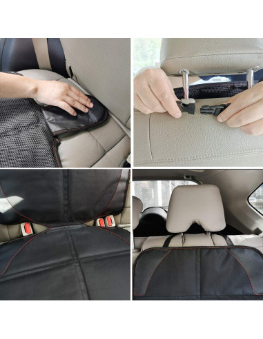 Protector de Asiento de Coche MORROLS 2 Pcs Impermeable XL