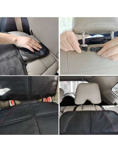 Protector de Asiento de Coche MORROLS 2 Pcs Impermeable XL Protector de Asiento de Coche MORROLS 2 Pcs Impermeable XL